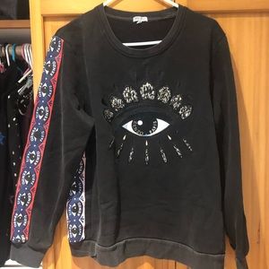 Kenzo “the eye” black sweatshirt L